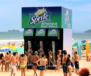 Giant Sprite Dispenser, Rio, Brazil